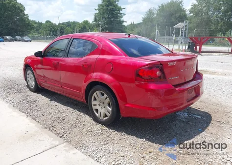 2014 Dodge Avenger Se из США, поврежденный, VIN 1C3CDZAB1EN221417
